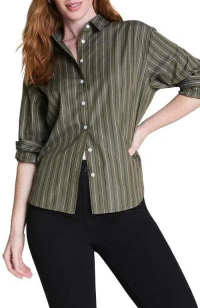 Spanx ® Oversize Poplin Button-up Shirt In Green
