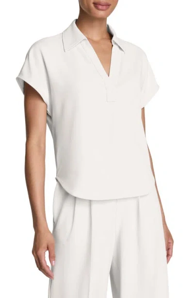 Spanx ® Oversize Short Sleeve Collared Shirt In White
