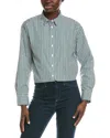 Spanx Oversized Button Down Shirt In Green
