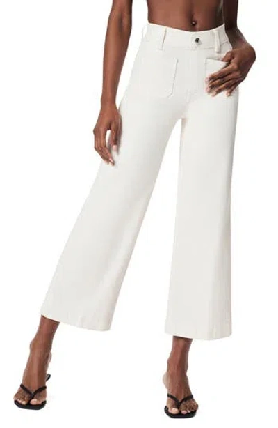 Spanx ® Patch Pocket Pull-on High Waist Ankle Wide Leg Jeans In Sand