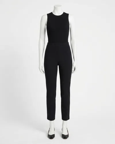 Spanx Perfect Fit Ponte Slim Straight Pant In Black