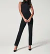 SPANX PERFECT SLIM STRAIGHT PANT IN CLASSIC BLACK
