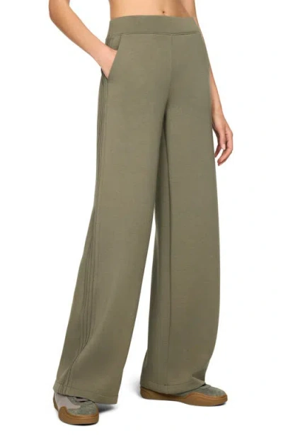 Spanx ® Pintuck High Waist Wide Leg Pants In Green