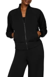 Spanx Airessentials Pintuck Track Jacket In Black