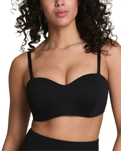 Spanx ® Pique Bandeau Bikini Top In Black