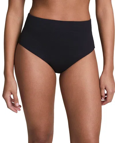 Spanx Pique Hi-rise Shaping Cheeky Bottom In Black
