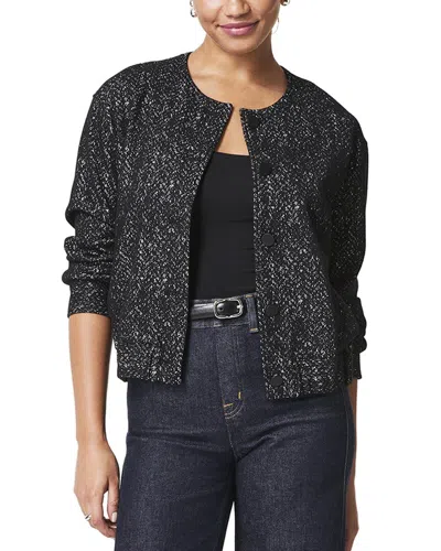 Spanx ® Ponte Bomber Jacket, Herringbone In Black
