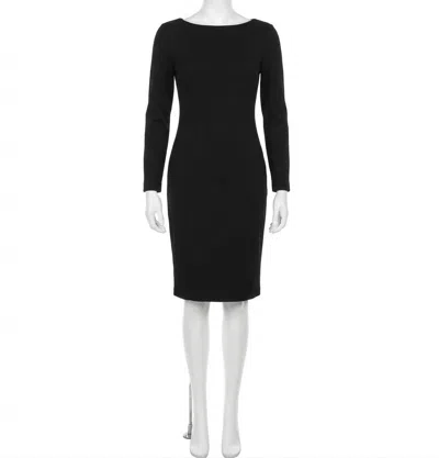 Spanx Ponte Low-back Midi Dress In Classic Black