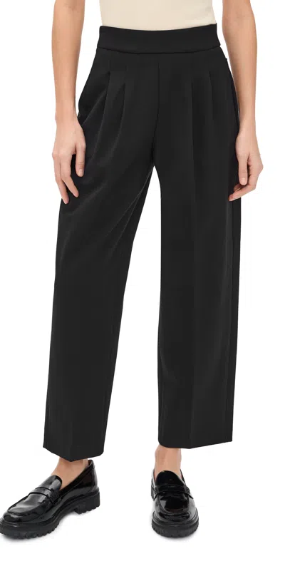Spanx Ponte Pleated Ankle Pants Classic Black