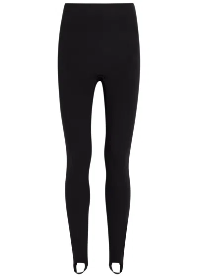 Spanx Ponte Stirrup Stretch-jersey Leggings In Black