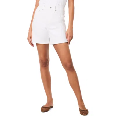 SPANX SPANX® PULL-ON HIGH WAIST MID THIGH DENIM SHORTS