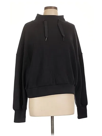 Pre-owned Spanx Pullover Hoodie In Black