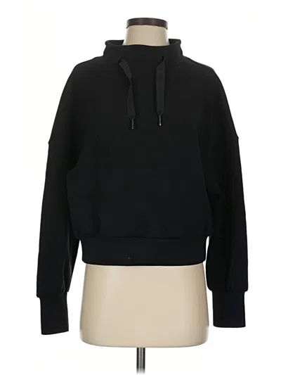 Pre-owned Spanx Pullover Hoodie In Black