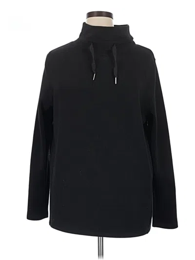 Pre-owned Spanx Pullover Hoodie In Black