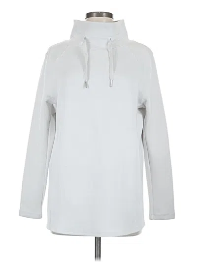 Pre-owned Spanx Pullover Hoodie In Silver