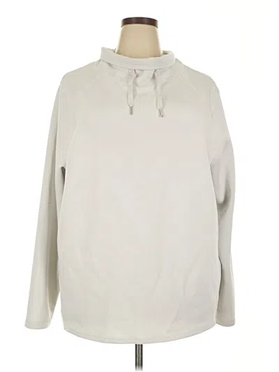 Pre-owned Spanx Pullover Hoodie In White