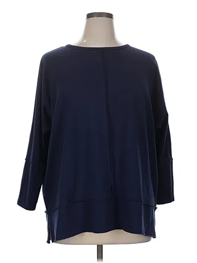 Pre-owned Spanx Pullover Sweater In Blue