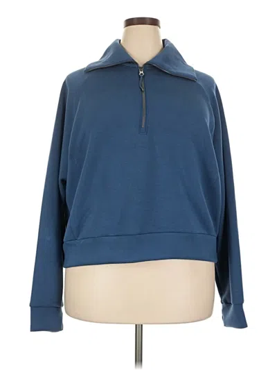 Pre-owned Spanx Pullover Sweater In Blue