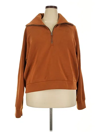 Pre-owned Spanx Pullover Sweater In Brown