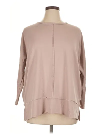 Pre-owned Spanx Pullover Sweater In Brown