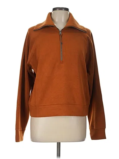 Pre-owned Spanx Pullover Sweater In Brown