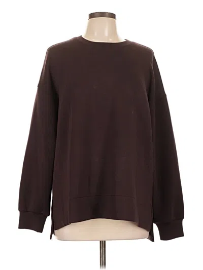 Pre-owned Spanx Pullover Sweater In Brown