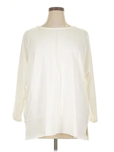Pre-owned Spanx Pullover Sweater In White