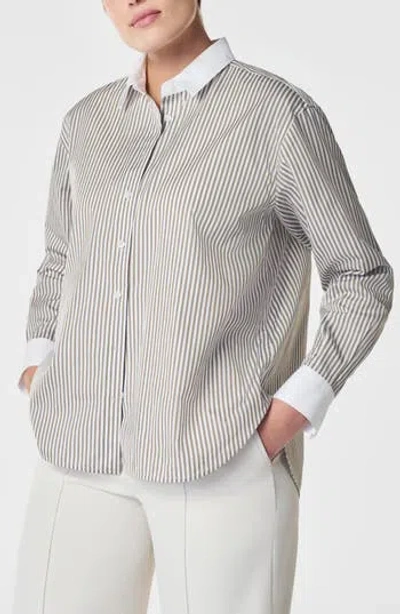 Spanx ® Relaxed Fit Poplin Button Front Shirt