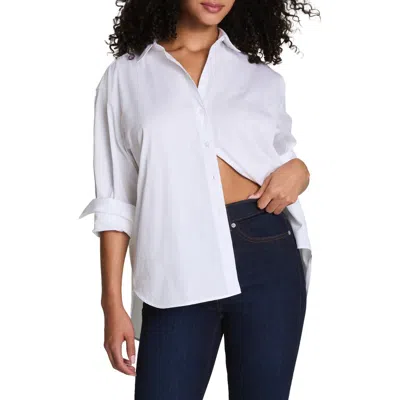 Spanx ® Relaxed Fit Poplin Button-up Shirt In White