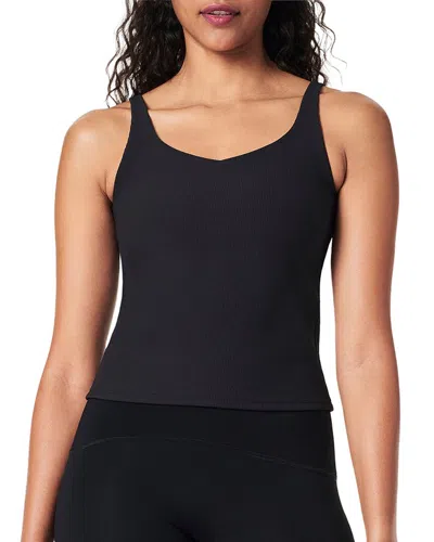 Spanx Ribbed 2 In 1 Tank In Black