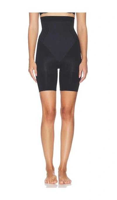 Spanx Sculpt Gofigure High Waist Mid Thigh Short In Black