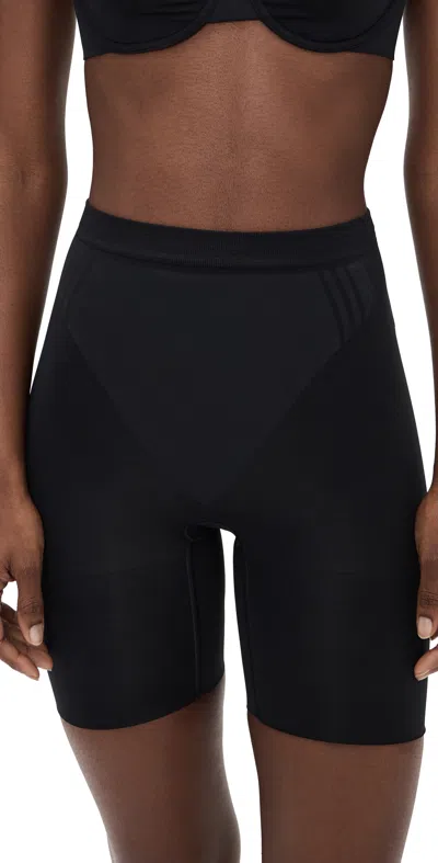 Spanx Sculpt Gofigure Mid Thigh Shorts Very Black