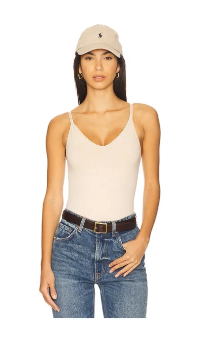 Spanx Sculpt Thong Bodysuit In Nude