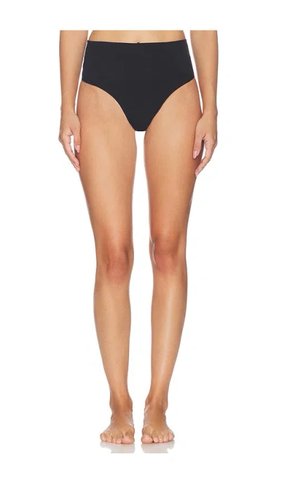 Spanx Shape Extraordinary Cotton Thong In Black