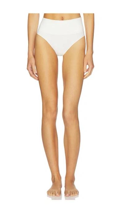Spanx Shape Extraordinary Cotton Thong In White