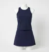 Spanx Shape Get Moving Core Luxe Skort In Lapis Blue In Multi
