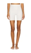 Spanx Shape Invisible Supima Cotton Mid Thigh Short In White