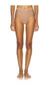 Spanx Shape Invisible Supima Cotton Thong In Brown