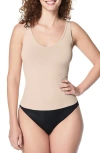 Spanx Everyday Seamless Shaping Tank Top In Soft Beige