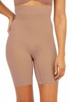 Spanx Sculpt Seamless Power High Waisted Short In Beige