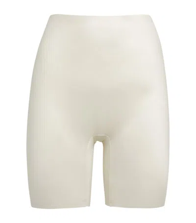Spanx Shaping Satin Shorts In White