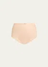 Spanx Sheer Power High-rise Briefs In Champagne Beige