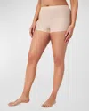 Spanx Sheer Power High-rise Control Boyshorts In Champagne Beige