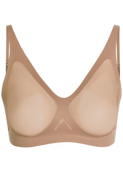 Spanx Sheersense Sculpting Mesh Bra In Brown