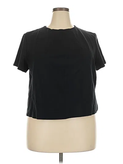 Pre-owned Spanx Short Sleeve T-shirt In Black