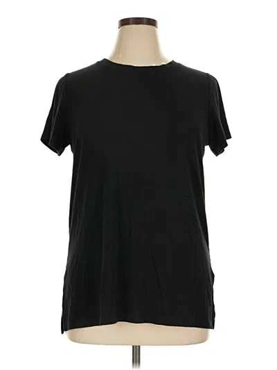 Pre-owned Spanx Short Sleeve T-shirt In Black