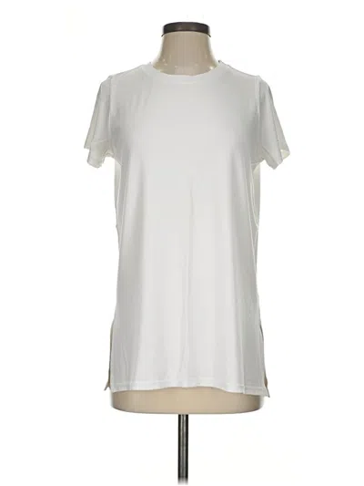 Pre-owned Spanx Short Sleeve T-shirt In Ivory