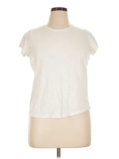 Pre-owned Spanx Short Sleeve T-shirt In Ivory