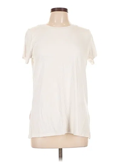 Pre-owned Spanx Short Sleeve T-shirt In Ivory