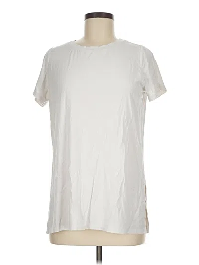 Pre-owned Spanx Short Sleeve T-shirt In Ivory